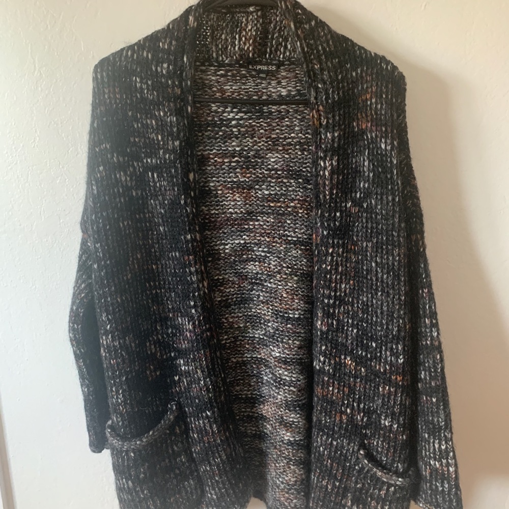 Long Multi Color Cardigan